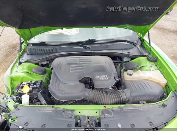 2C3CDXJG0HH603287 2017 DODGE CHARGER Green Rear view