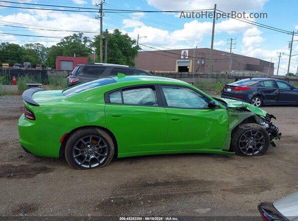 2C3CDXJG0HH603287 2017 DODGE CHARGER Green Rear interior view