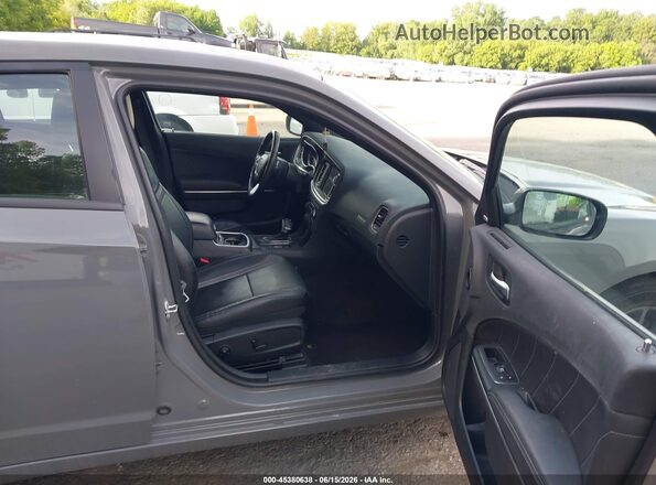 2C3CDXJG0JH307952 2018 DODGE CHARGER Gray Front interior view