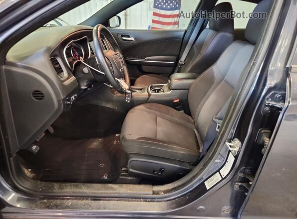 2C3CDXJG1GH305958 2016 DODGE CHARGER Угольный Вид салона спереди