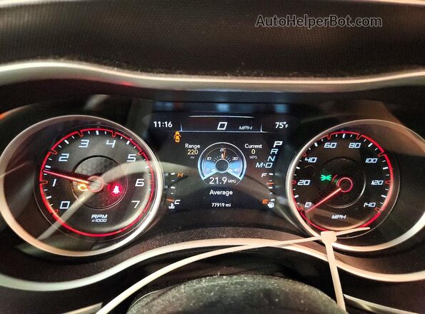 2C3CDXJG1GH305958 2016 DODGE CHARGER Угольный Вид щитка приборов