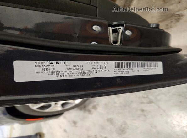 2C3CDXJG1GH305958 2016 DODGE CHARGER Угольный Вид подкапотного пространства