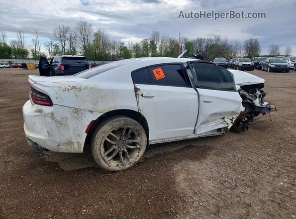 2C3CDXJG1HH559719 2017 DODGE CHARGER Белый Задняя правая четверть