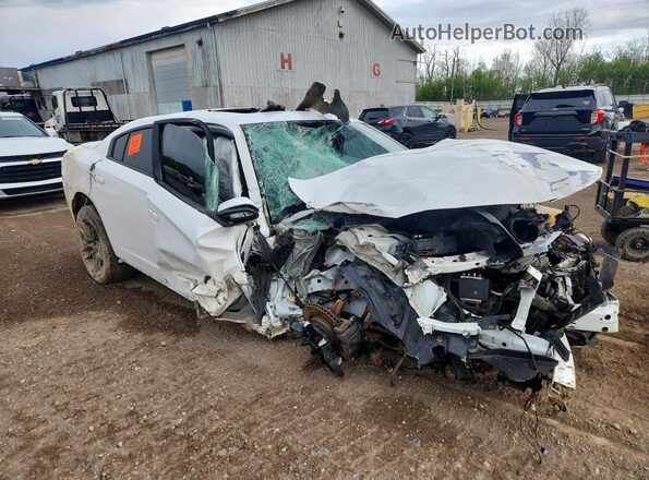 2C3CDXJG1HH559719 2017 DODGE CHARGER Белый Передняя правая четверть
