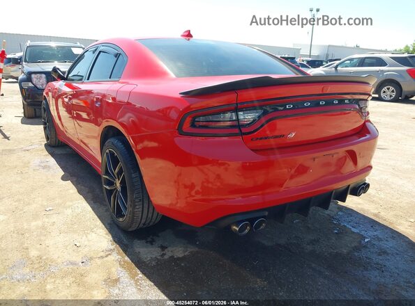 2C3CDXJG1JH115388 2018 DODGE CHARGER Красный Задняя левая четверть