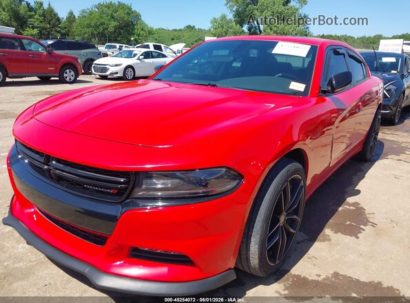 2C3CDXJG1JH115388 2018 DODGE CHARGER Красный Передняя левая четверть