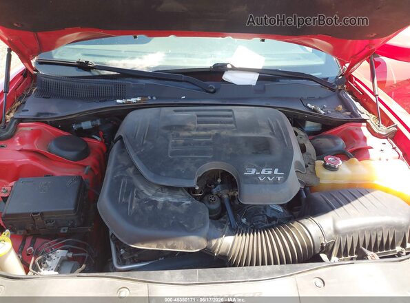 2C3CDXJG2HH567716 2017 DODGE CHARGER Red უკანა ხედი