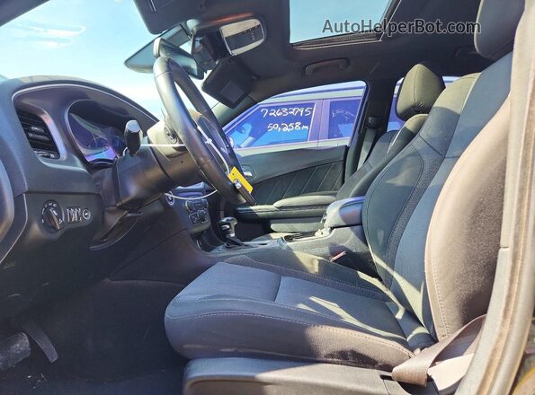 2C3CDXJG2JH324106 2018 DODGE CHARGER Black Вид салону спереду