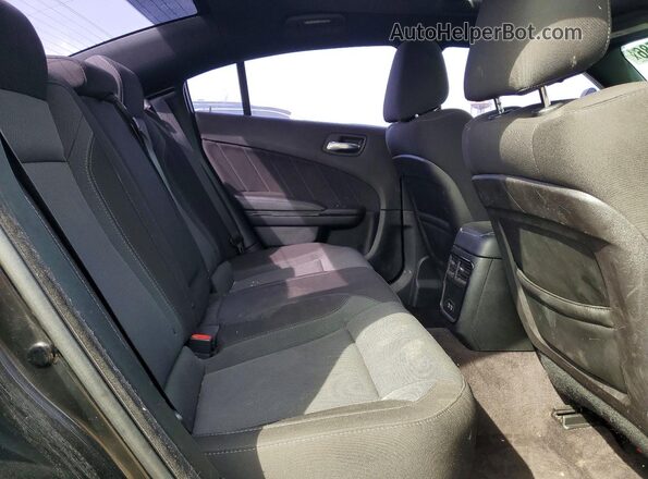 2C3CDXJG2JH324106 2018 DODGE CHARGER Black Вид задніх сидінь