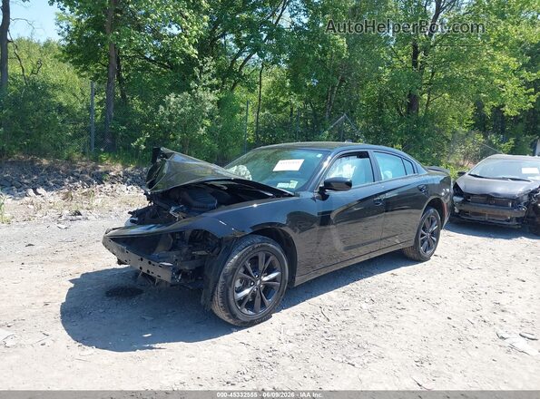 2C3CDXJG3MH620109 2021 DODGE CHARGER Черный Передняя левая четверть