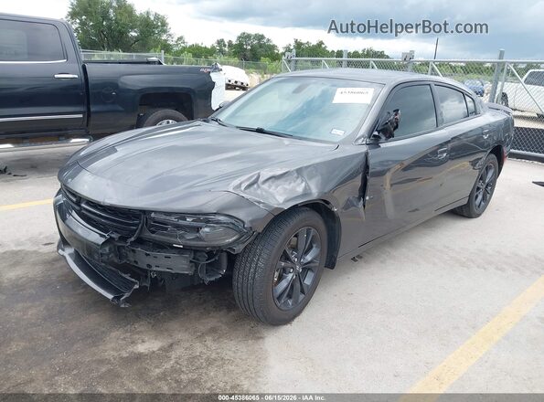 2C3CDXJG3PH636735 2023 DODGE CHARGER Gray წინა მარცხენა ხედი სამი მეოთხედიდან