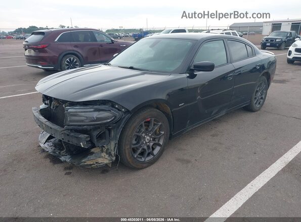 2C3CDXJG4JH119869 2018 DODGE CHARGER Black Передня ліва чверть