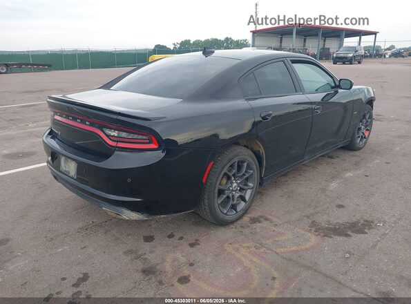 2C3CDXJG4JH119869 2018 DODGE CHARGER Black Задня права чверть
