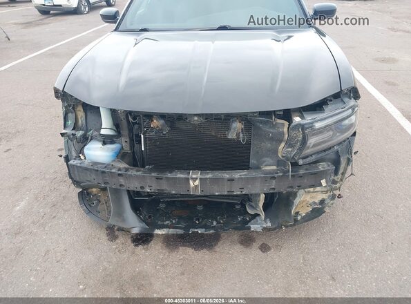 2C3CDXJG4JH119869 2018 DODGE CHARGER Black Вид спереду