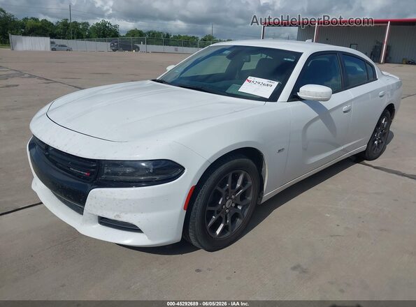 2C3CDXJG4JH198699 2018 DODGE CHARGER Белый Передняя левая четверть
