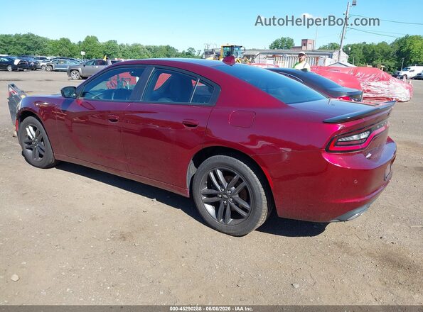 2C3CDXJG4KH600982 2019 DODGE CHARGER Бордовый 