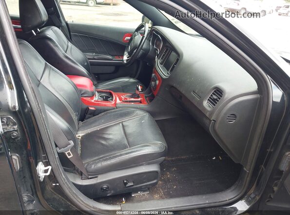 2C3CDXJG5GH324335 2016 DODGE CHARGER Black Вид салону спереду