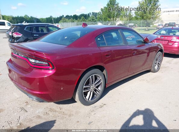2C3CDXJG5KH638091 2019 DODGE CHARGER Red Trasero derecho