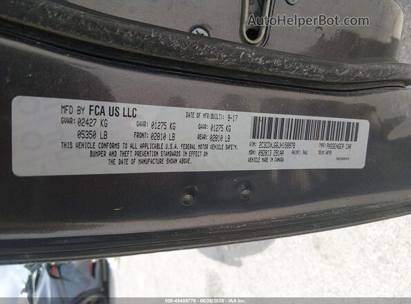 2C3CDXJG6JH158978 2018 DODGE CHARGER Silver Vista del compartimento del motor