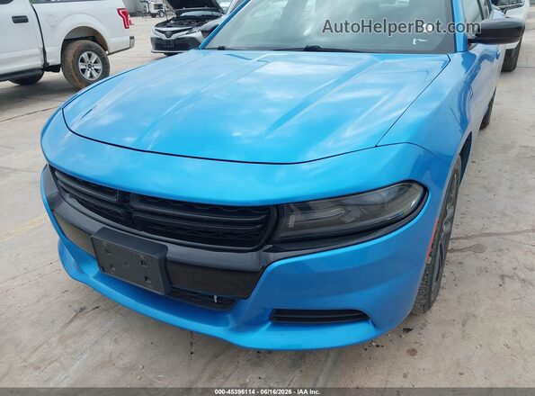 2C3CDXJG8KH523775 2019 DODGE CHARGER Blue Front view
