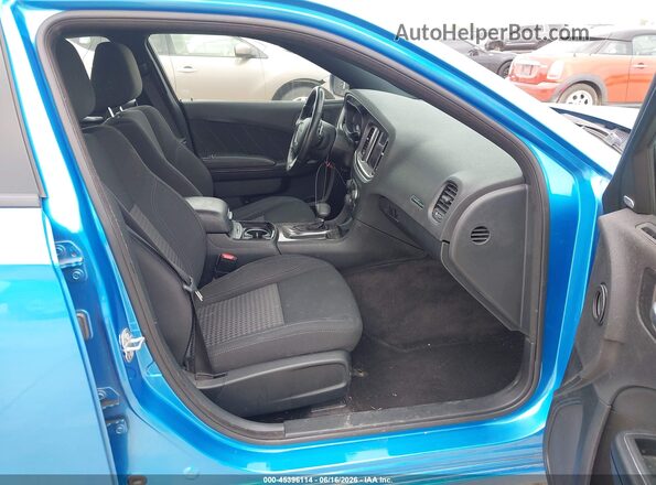 2C3CDXJG8KH523775 2019 DODGE CHARGER Blue Front interior view