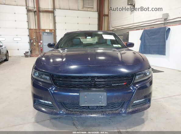 2C3CDXJG9HH505486 2017 DODGE CHARGER Dark Blue Вид щитка приладів