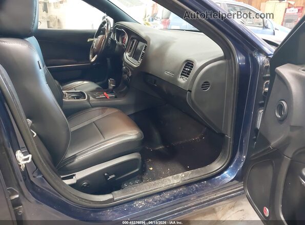 2C3CDXJG9HH505486 2017 DODGE CHARGER Dark Blue Вид салону спереду