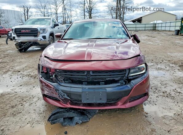 2C3CDXJG9HH653265 2017 DODGE CHARGER Maroon Вид спереду
