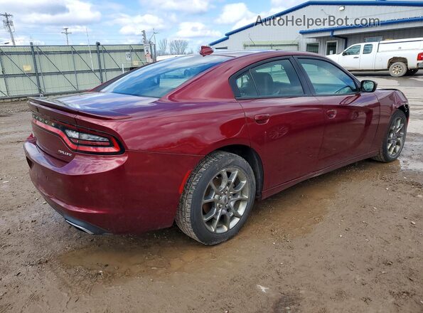 2C3CDXJG9HH653265 2017 DODGE CHARGER Maroon Задня права чверть