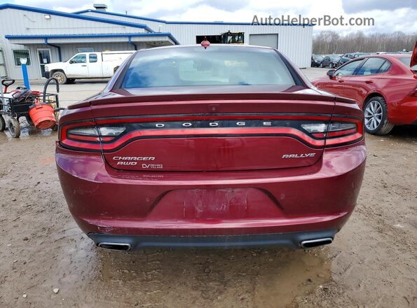 2C3CDXJG9HH653265 2017 DODGE CHARGER Maroon Вид ззаду