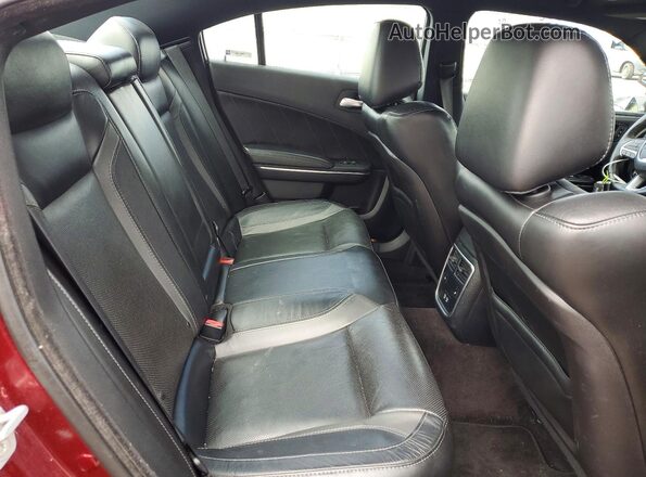 2C3CDXJG9HH653265 2017 DODGE CHARGER Maroon Вид задніх сидінь
