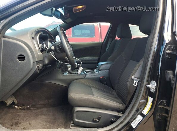 2C3CDXJG9JH136263 2018 DODGE CHARGER Black Front interior view