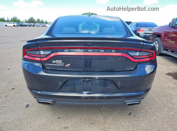 2C3CDXJG9JH136263 2018 DODGE CHARGER Black Rear view