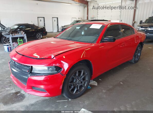 2C3CDXJGXJH230880 2018 DODGE CHARGER Red Przód lewy