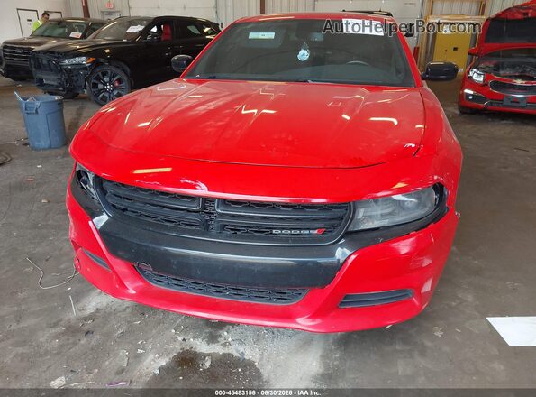2C3CDXJGXJH230880 2018 DODGE CHARGER Red Widok z przodu