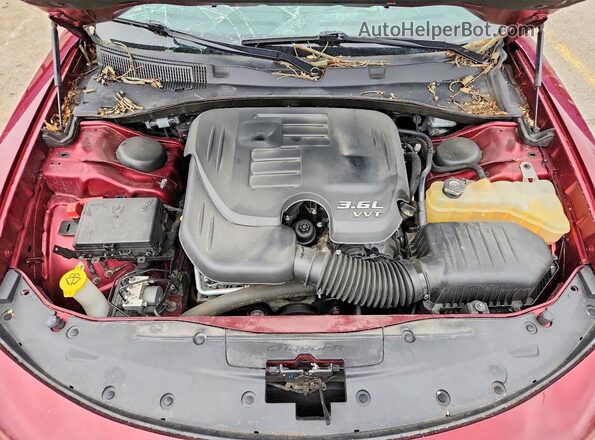 2C3CDXJGXKH678974 2019 DODGE CHARGER Burgundy Սալոնի հետևի տեսք