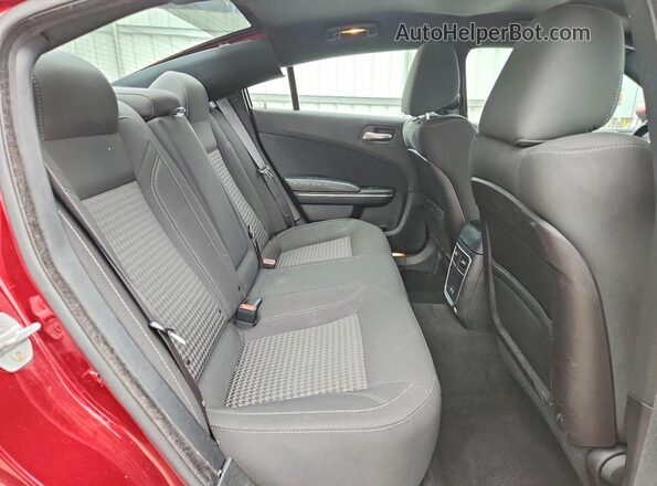 2C3CDXJGXKH678974 2019 DODGE CHARGER Burgundy Հետևի նստատեղերի տեսք