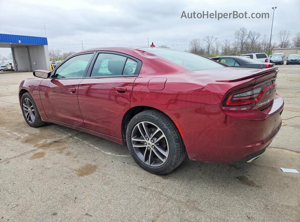 2C3CDXJGXKH678974 2019 DODGE CHARGER Burgundy Հետևի ձախ