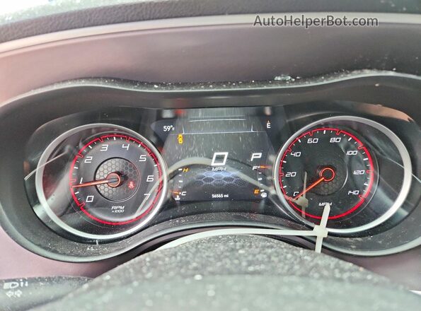 2C3CDXJGXKH678974 2019 DODGE CHARGER Burgundy Սարքավորումների վահանակի տեսք