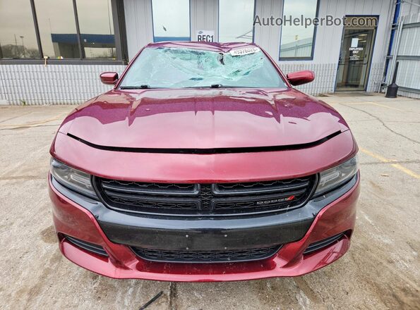 2C3CDXJGXKH678974 2019 DODGE CHARGER Burgundy Դիմացի տեսք