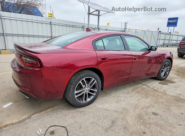 2C3CDXJGXKH678974 2019 DODGE CHARGER Burgundy Հետևի աջ