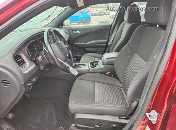 2C3CDXJGXKH678974 2019 DODGE CHARGER Burgundy Սալոնի դիմացի տեսք