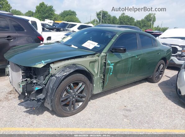 2C3CDXJGXKH743273 2019 DODGE CHARGER Green Przód lewy