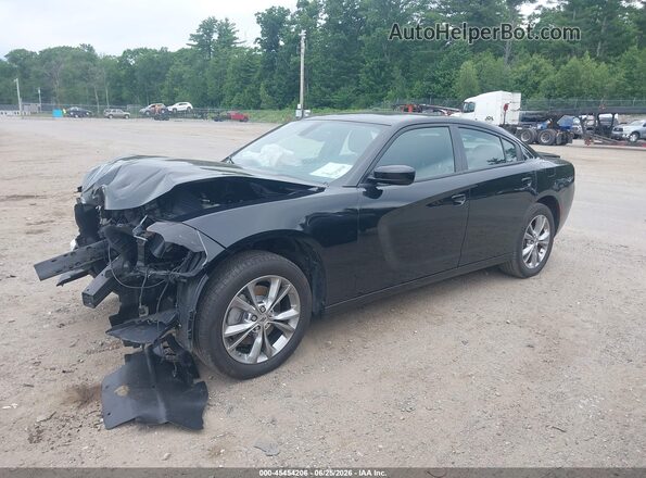 2C3CDXJGXPH632553 2023 DODGE CHARGER Черный Передняя левая четверть