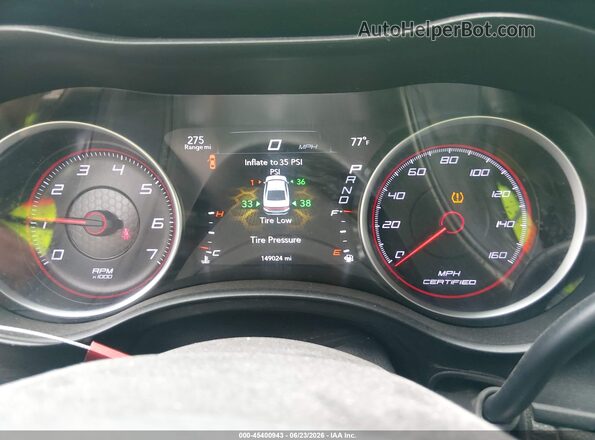 2C3CDXKT0HH632512 2017 DODGE CHARGER Blue Widok tylnych siedzeń