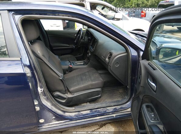 2C3CDXKT0HH632512 2017 DODGE CHARGER Blue Widok wnętrza z przodu
