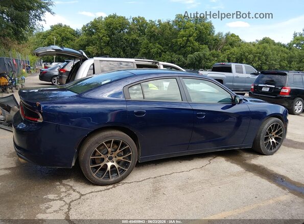 2C3CDXKT0HH632512 2017 DODGE CHARGER Blue Widok wnętrza z tyłu