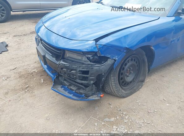 2C3CDXKT2KH676809 2019 DODGE CHARGER Blue Vista frontal