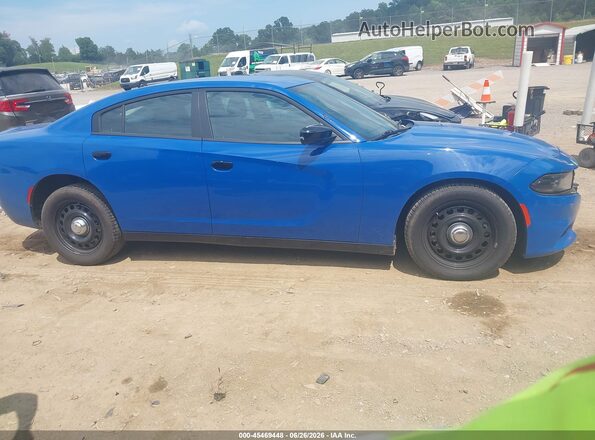 2C3CDXKT2KH676809 2019 DODGE CHARGER Blue Vista interior trasera