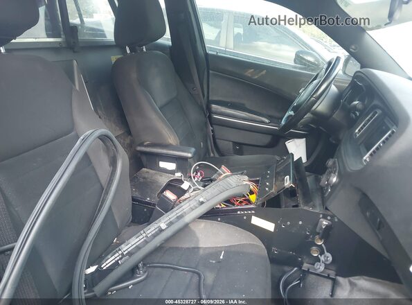 2C3CDXKT5KH726926 2019 DODGE CHARGER Black Widok wnętrza z przodu